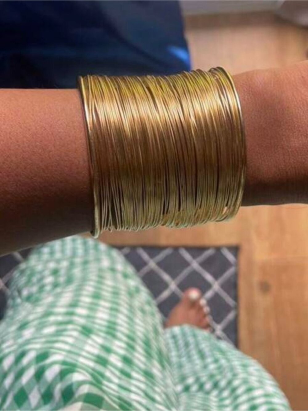 New Gold Multi-Wire Cuff Bracelet